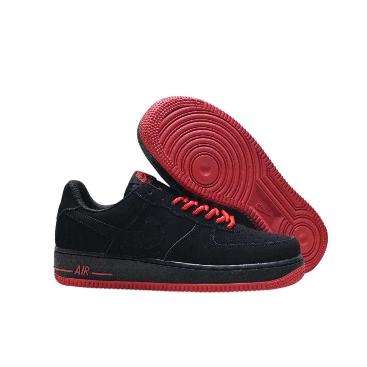 Маратонки Air Force 1 `07 Black & Red
